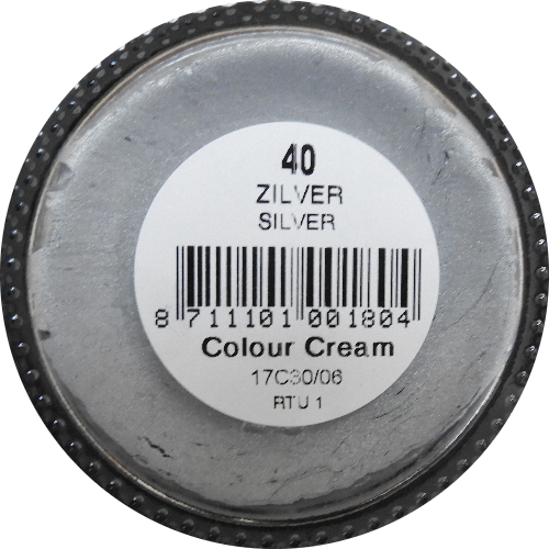 Sterkdekkende schoencrème Zilver Metallic - Sterkdekkende Schoensmeer Zilver Metallic - Sterkdekkende Shoe Cream Zilver Metallic